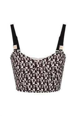 Elisabetta Franchi Tops Cropped Top Black