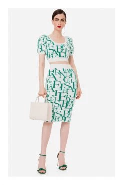 Elisabetta Franchi Midirokken Midi Skirts White