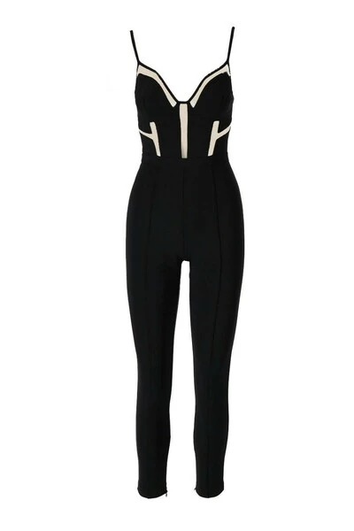 Elisabetta Franchi Jumpsuits & Tuinbroeken BUSTIER JUMPSUIT Black 1 Elisabetta Franchi Jumpsuits & Tuinbroeken BUSTIER JUMPSUIT Black