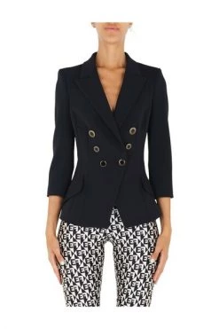 Elisabetta Franchi Blazers Black -Elisabetta Franchi Winkel 005123ac49a4e973e7753731de3a8b7e