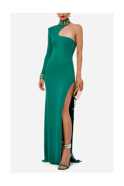 Elisabetta Franchi Jurken Gowns Green 4 Elisabetta Franchi Jurken Gowns Green - Afbeelding 4