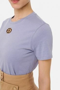Elisabetta Franchi T-Shirts Purple