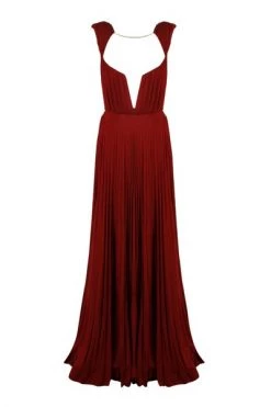 Elisabetta Franchi Maxi Jurken LUREX RED CARPET DRESS Red