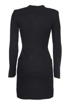 Elisabetta Franchi Casual Jurken Knitted Dress Black