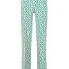 Elisabetta Franchi Pantalons Straight Trousers Green