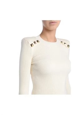 Elisabetta Franchi Sweaters Knitwear White