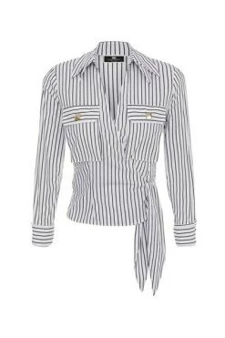 Elisabetta Franchi Longsleeve Shirts Shirts White -Elisabetta Franchi Winkel 0116fc826775a456b574e28f0e8db7c5