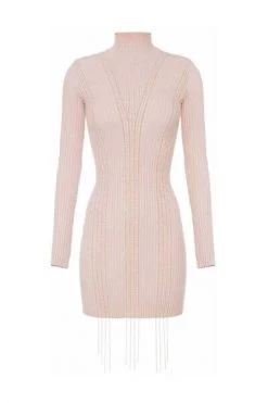 Elisabetta Franchi Casual Jurken Knitted Dresses Pink