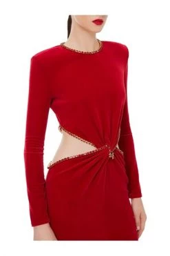 Elisabetta Franchi Jurken Red Carpet Dress Red -Elisabetta Franchi Winkel 015856c5634291e44d219d66a591fc91