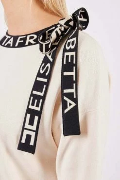 Elisabetta Franchi Sweaters Round-neck Knitwear Beige -Elisabetta Franchi Winkel 01bd221dbbbd0c80bd5fdd3c9bc001c2