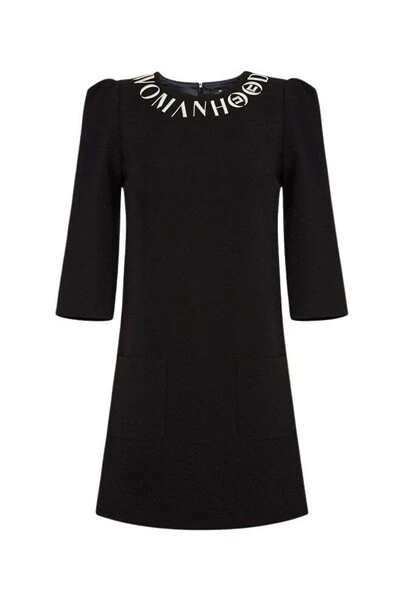 Elisabetta Franchi Casual Jurken Short Dresses Black 1 Elisabetta Franchi Casual Jurken Short Dresses Black
