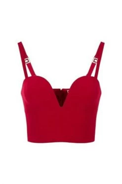 Elisabetta Franchi Sleeveless Tops Red