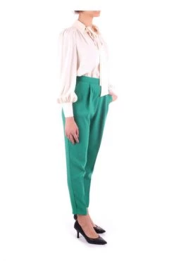 Vrijetijds Broeken Elisabetta Franchi Trousers Green -Elisabetta Franchi Winkel 0264c8979354b82c2a8200b20d401d0b
