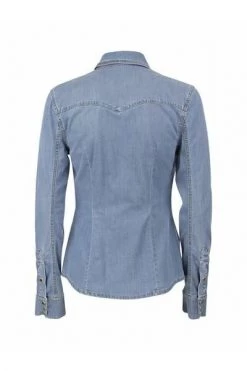 Elisabetta Franchi Longsleeve Shirts Denim Shirt Blue -Elisabetta Franchi Winkel 0289ec46b94e86a3f1c135d636f232a3