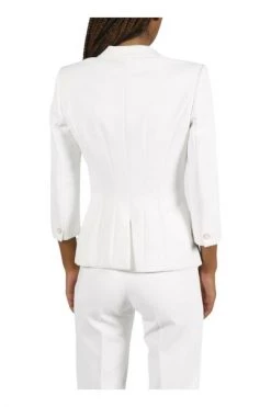 Elisabetta Franchi Blazers CREPE BLAZER White -Elisabetta Franchi Winkel 0300e96bad3dc5fcb528729ac3f38e9d