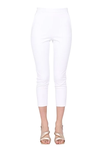 Elisabetta Franchi Broeken Cropped Trousers White 4 Elisabetta Franchi Broeken Cropped Trousers White - Afbeelding 4