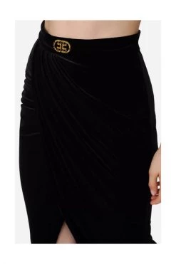 Elisabetta Franchi Maxi Rokken Maxi Skirts Black