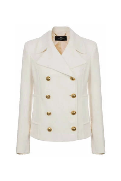 Elisabetta Franchi Blazers White 3 Elisabetta Franchi Blazers White - Afbeelding 3