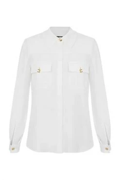 Elisabetta Franchi Longsleeve Shirts Formal Shirts White -Elisabetta Franchi Winkel 03f2b6989f7d2db91218f10c87559899