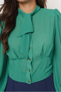 Elisabetta Franchi Blouses Blouse Green -Elisabetta Franchi Winkel 04b1b4bd4b85808a2b89b17fa19c7f3e