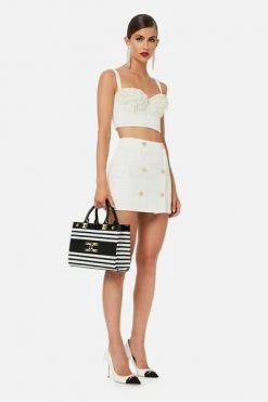 Elisabetta Franchi Korte Rokken Short Skirts White