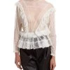 Elisabetta Franchi Blouses Top Long Sleeve White
