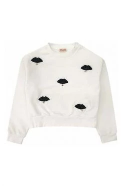 Elisabetta Franchi Truien Sweatshirts Hoodies White