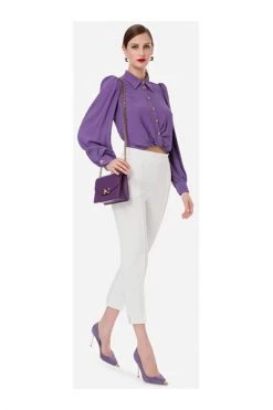 Elisabetta Franchi Longsleeve Shirts Shirts Purple