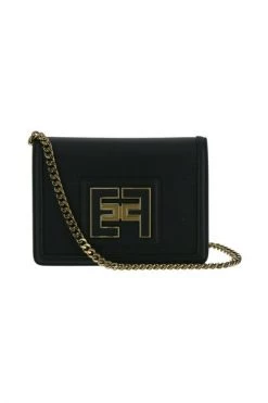 Elisabetta Franchi Schoudertassen CROSS BODY BAG Black