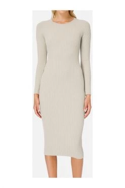 Elisabetta Franchi Casual Jurken Midi Dress Beige -Elisabetta Franchi Winkel 0610317e5085d9442b6f93335e18f77d