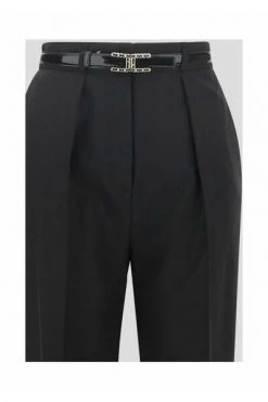 Elisabetta Franchi Chino's Palazzo Trousers Black -Elisabetta Franchi Winkel 0626b81473843d06b8b9b30f01ba7e46
