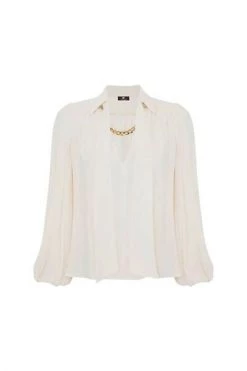 Elisabetta Franchi Longsleeve Shirts Shirts White -Elisabetta Franchi Winkel 0630b5d489ae03fadb722673ffe34ad2