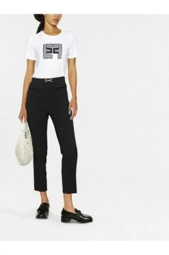 Elisabetta Franchi Pantalons Slim-fit Trousers Black