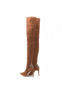 Elisabetta Franchi Laarzen High Boots Brown