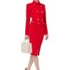 Elisabetta Franchi Blazers JACKET WITH STUDS Red