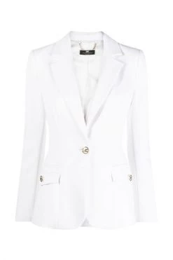 Elisabetta Franchi Blazers Jacket White -Elisabetta Franchi Winkel 080eb1fc68ecc7f3d0f0539d9e6efe36
