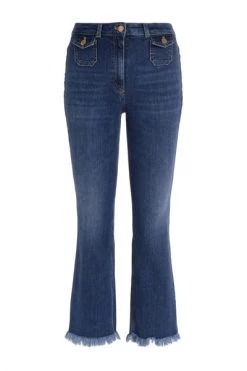 Elisabetta Franchi Flared Jeans Jeans With Crooked Bottom Blue -Elisabetta Franchi Winkel 081f3d317c0cdf72e62aa4a747cfde3d