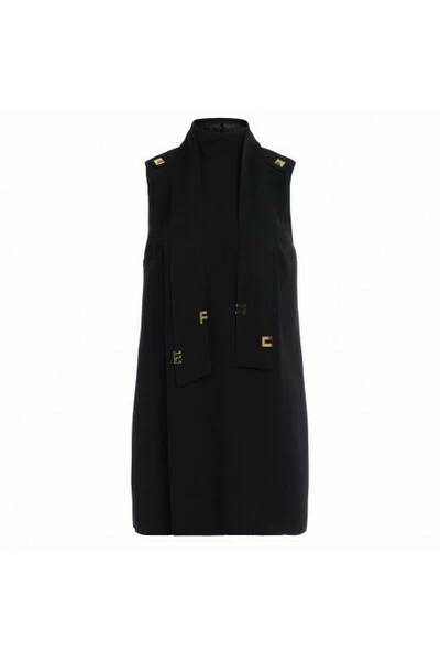Elisabetta Franchi Casual Jurken Short Dresses Black 1 Elisabetta Franchi Casual Jurken Short Dresses Black