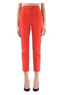 Elisabetta Franchi Chino's Slim Pants Red