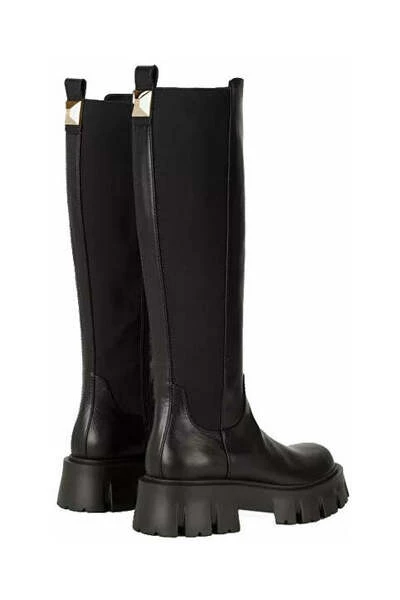 Elisabetta Franchi Laarzen Combat Boots Black 5 Elisabetta Franchi Laarzen Combat Boots Black - Afbeelding 5