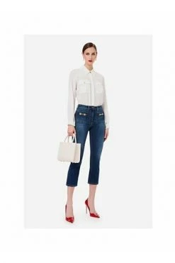 Elisabetta Franchi Longsleeve Shirts Shirts White -Elisabetta Franchi Winkel 0a2099b1edde790ccfc01eff6bb90607