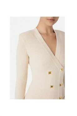 Elisabetta Franchi Casual Jurken Dress Beige -Elisabetta Franchi Winkel 0af0a9b87a9e061e44f601674a0588c6