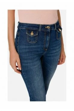 Elisabetta Franchi Flared Jeans Trousers Blue -Elisabetta Franchi Winkel 0b1e9276fd6ca742dc2586114d245ef6