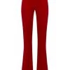 Elisabetta Franchi Wijde Broeken Wide Trousers Red