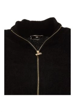 Elisabetta Franchi Hoodies & Sweatvesten Zip-Through HOODIE Black