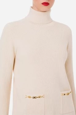 Elisabetta Franchi Coltruien Turtlenecks Beige -Elisabetta Franchi Winkel 0bf4d8f9cec43acc23866cb7cd0a0cc1