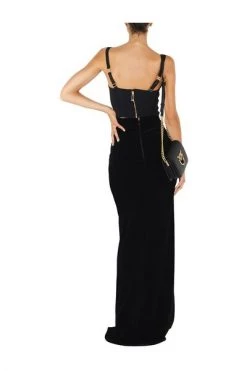 Elisabetta Franchi Maxi Rokken Skirt GO48527E2 Black