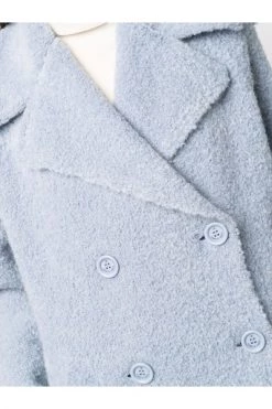 Elisabetta Franchi Trenchcoats & Mantels Double-breasted Knit Coat Blue 7 Elisabetta Franchi Trenchcoats & Mantels Double-breasted Knit Coat Blue -Elisabetta Franchi Winkel 0c3a9528a196bd4a79e5e2a5d5df5a9e