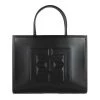 Elisabetta Franchi Shoppers Tote Bags Black