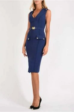 Elisabetta Franchi Casual Jurken Short Dresses Blue